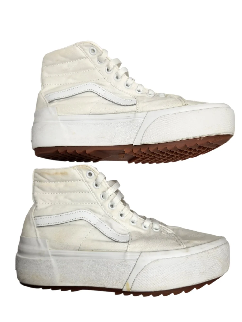Vans Sk8-Hi Platform Sneakers in Off-White